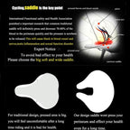 Noseless Bike Saddle, Thick Soft Padded Comfort Seat for Mountain & City Bikes-Ridorn