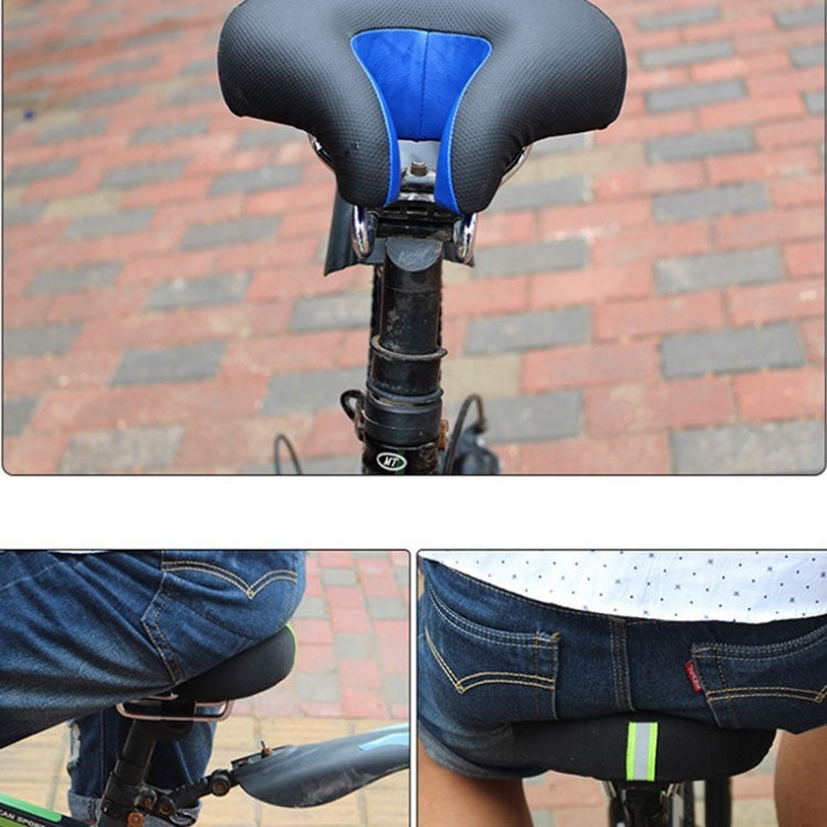 Noseless Bike Saddle, Thick Soft Padded Comfort Seat for Mountain & City Bikes-Ridorn