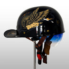 Open Face Motorcycle Helmet, Certified Lightweight Moto Helmet for Daily Commuting-Ridorn