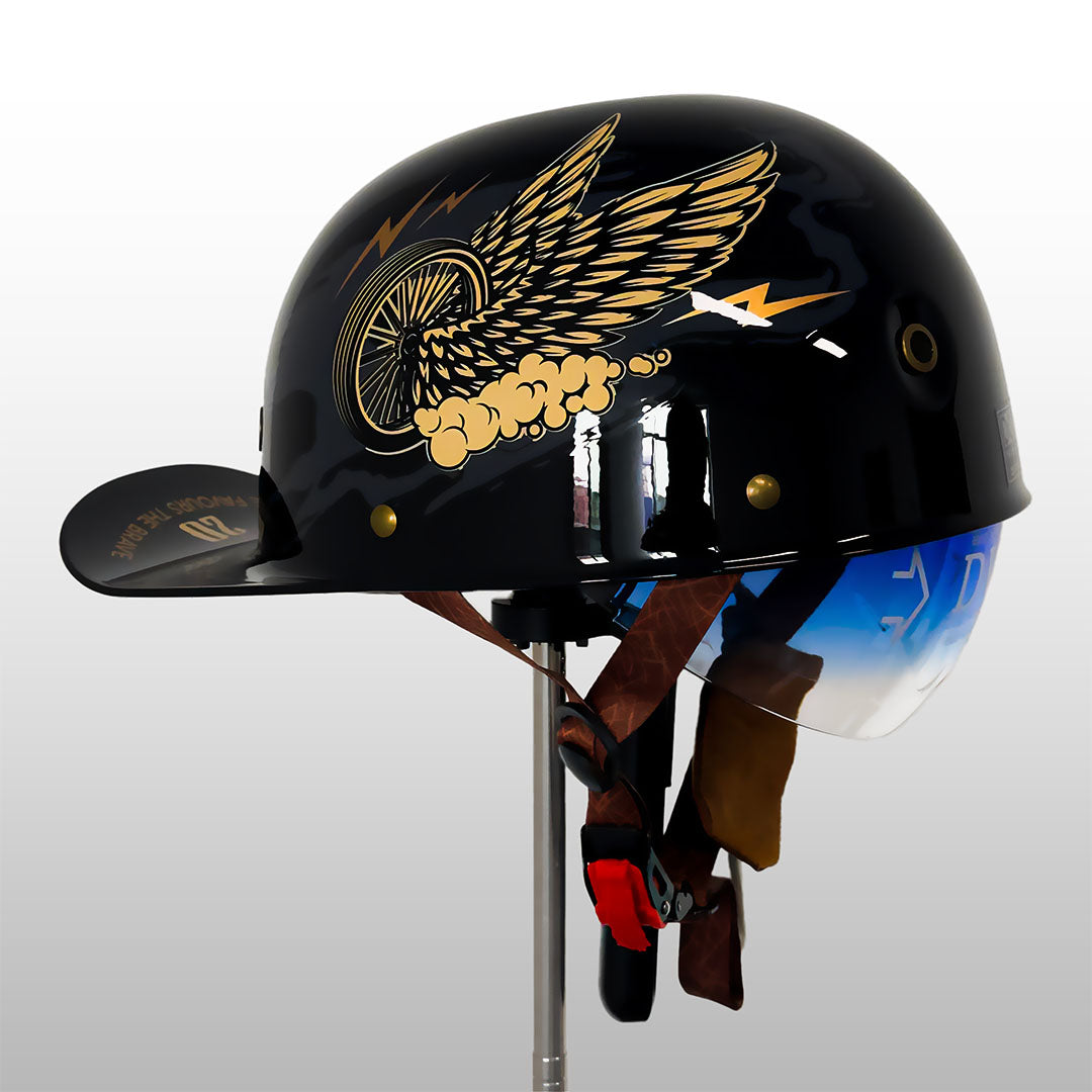 Open Face Motorcycle Helmet, Certified Lightweight Moto Helmet for Daily Commuting-Ridorn