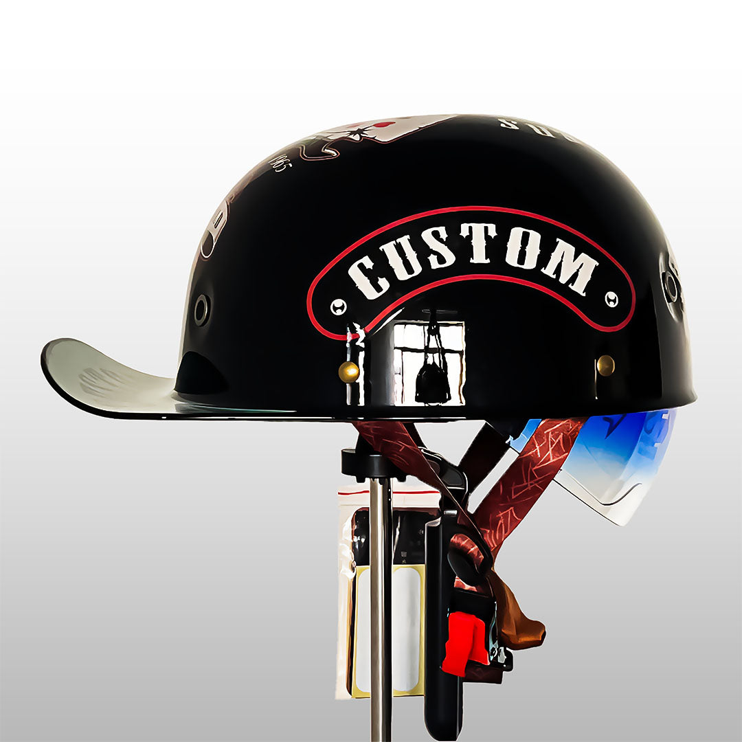 Open Face Motorcycle Helmet, Certified Lightweight Moto Helmet for Daily Commuting-Ridorn