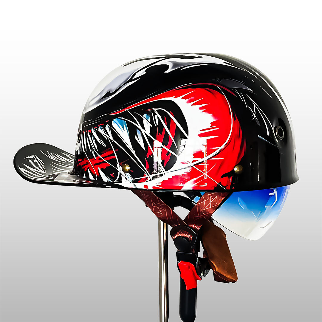 Open Face Motorcycle Helmet, Certified Lightweight Moto Helmet for Daily Commuting-Ridorn