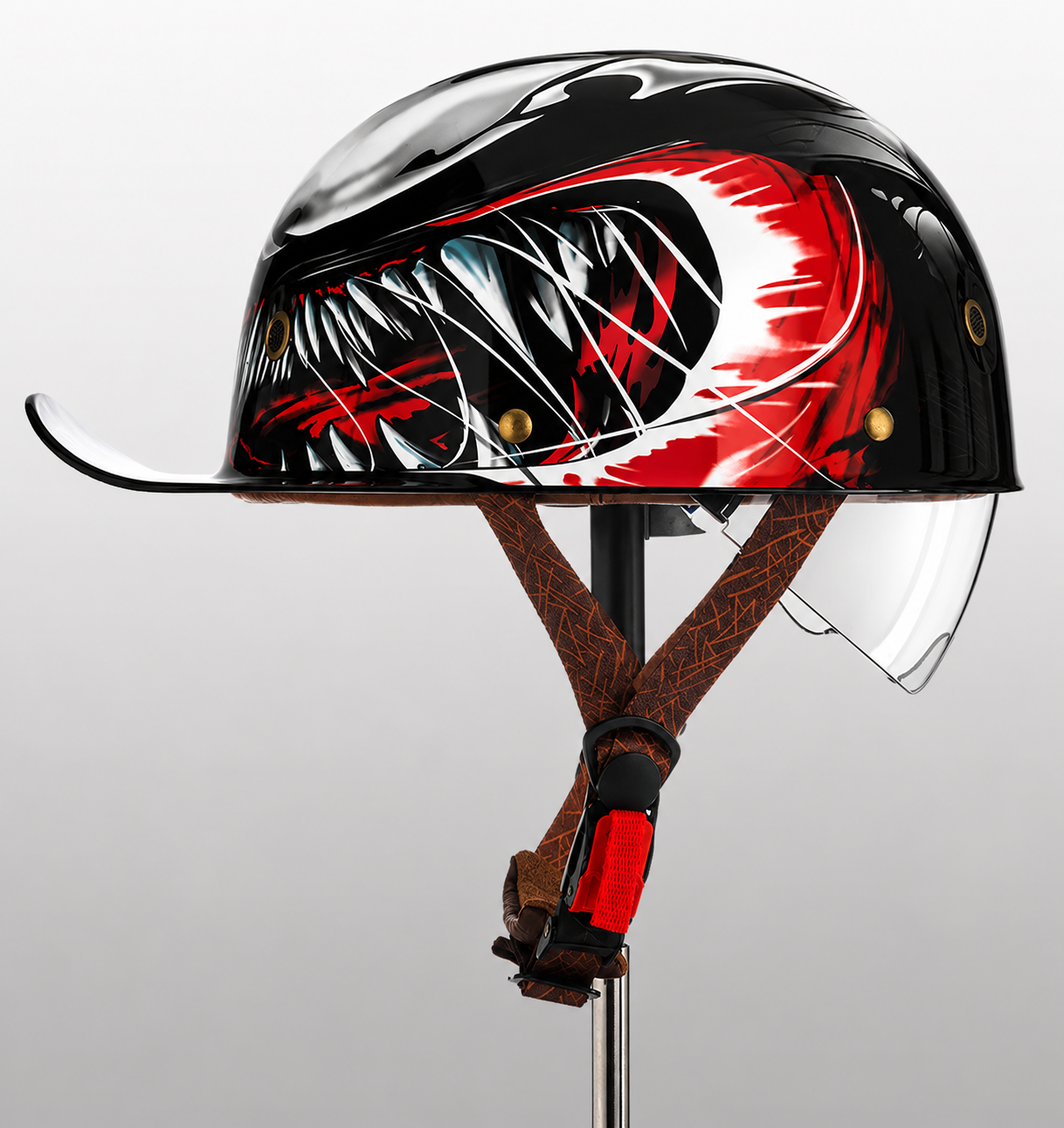 Open Face Motorcycle Helmet, Certified Lightweight Moto Helmet for Daily Commuting-Ridorn