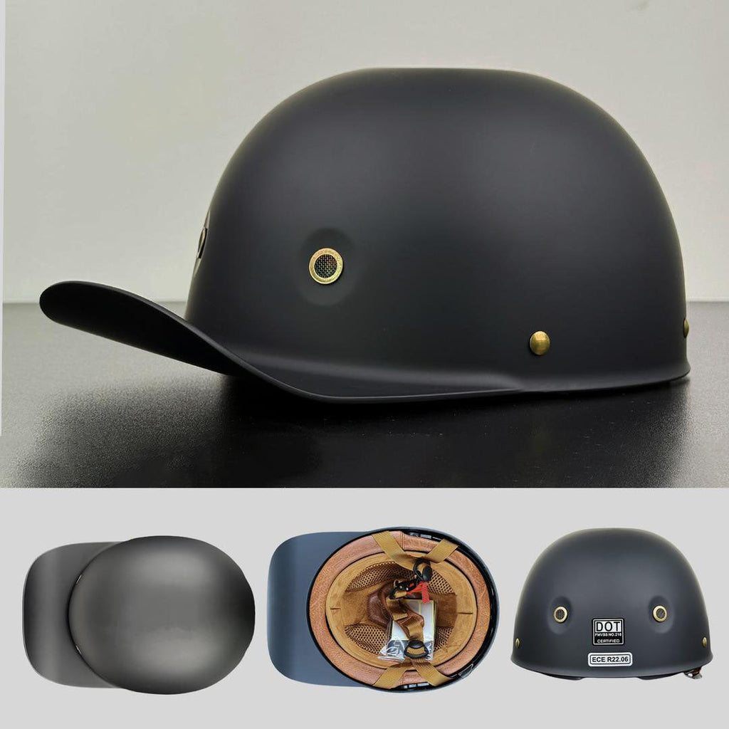 Open Face Motorcycle Helmet, Certified Lightweight Moto Helmet for Daily Commuting-Ridorn