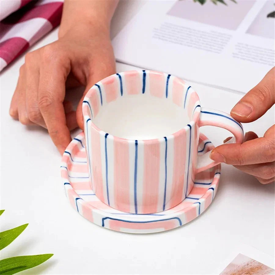 Oron Mug with Saucer-Mugs-Ridorn
