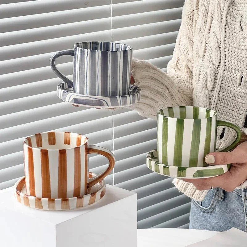 Oron Mug with Saucer-Mugs-Ridorn