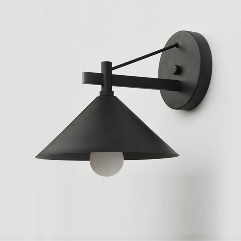 Outdoor Wall Sconce Lamp, Nordic Iron Geometric Cone Waterproof Garden Light-Ridorn