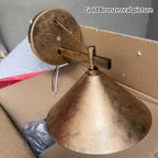 Outdoor Wall Sconce Lamp, Nordic Iron Geometric Cone Waterproof Garden Light-Ridorn