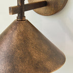 Outdoor Wall Sconce Lamp, Nordic Iron Geometric Cone Waterproof Garden Light-Ridorn
