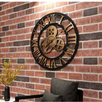 Oversized 3D Retro Wall Clock in Antique Style, 40cm | Ridorn-Clocks-Ridorn