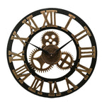 Oversized 3D Retro Wall Clock in Antique Style, 40cm | Ridorn-Clocks-Ridorn