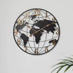 Oversized World Map Wall Clock for Modern Decor | Ridorn-Clocks-Ridorn