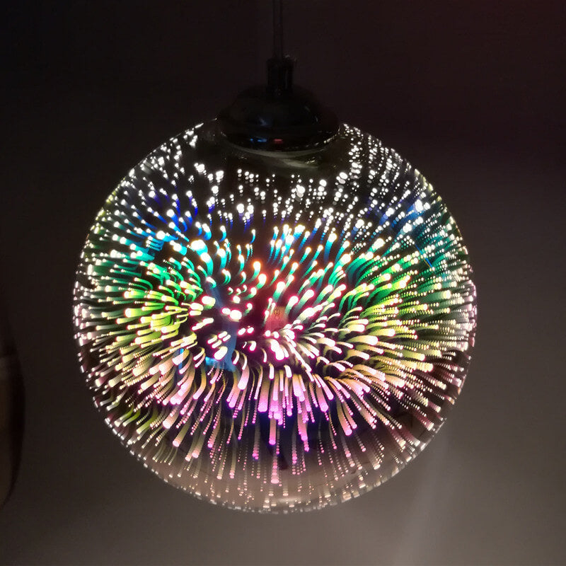 Pendant Light | Fireworks Globe Ceiling Fixture-Pendant Lights-Ridorn
