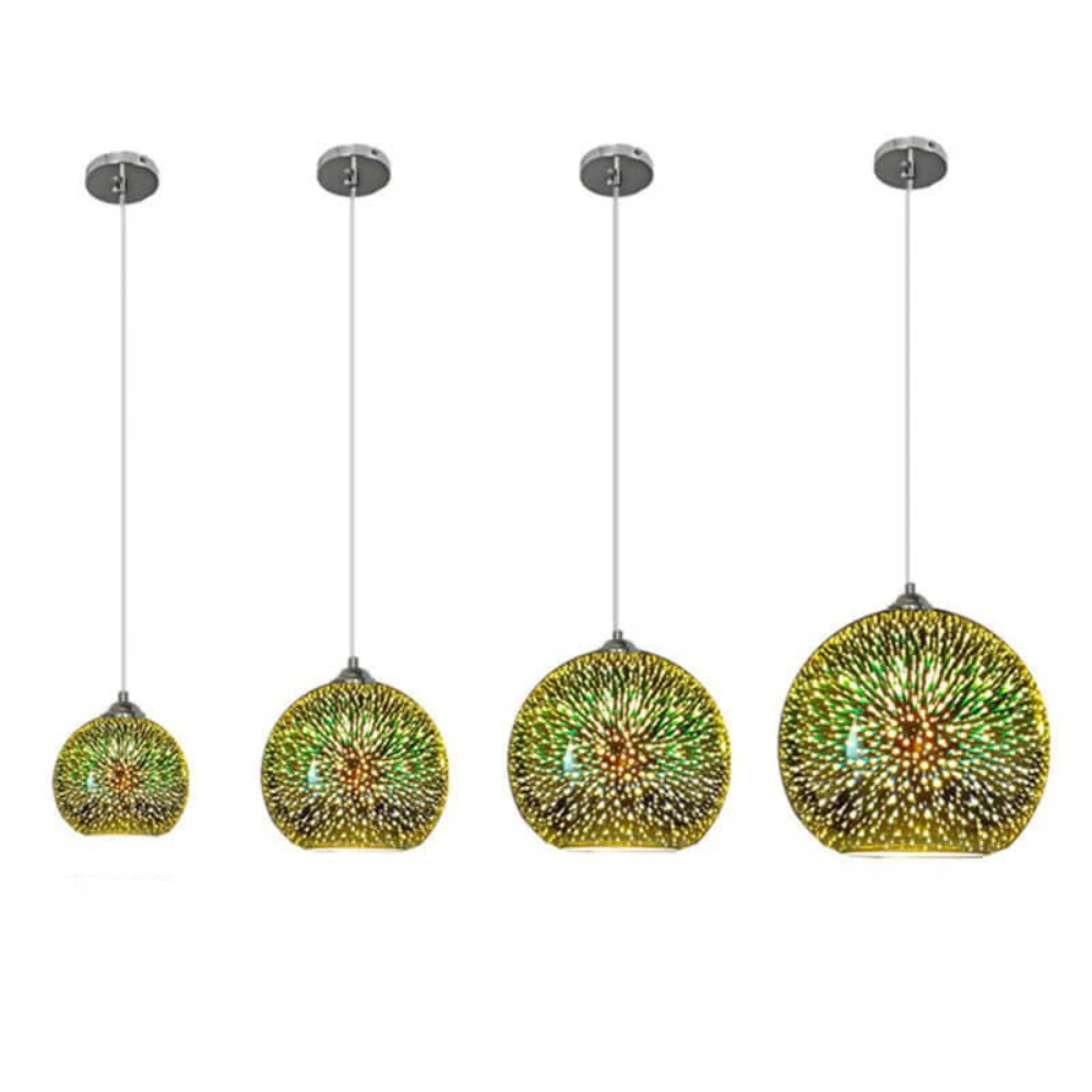 Pendant Light | Fireworks Globe Ceiling Fixture-Pendant Lights-Ridorn