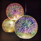 Pendant Light | Fireworks Globe Ceiling Fixture-Pendant Lights-Ridorn