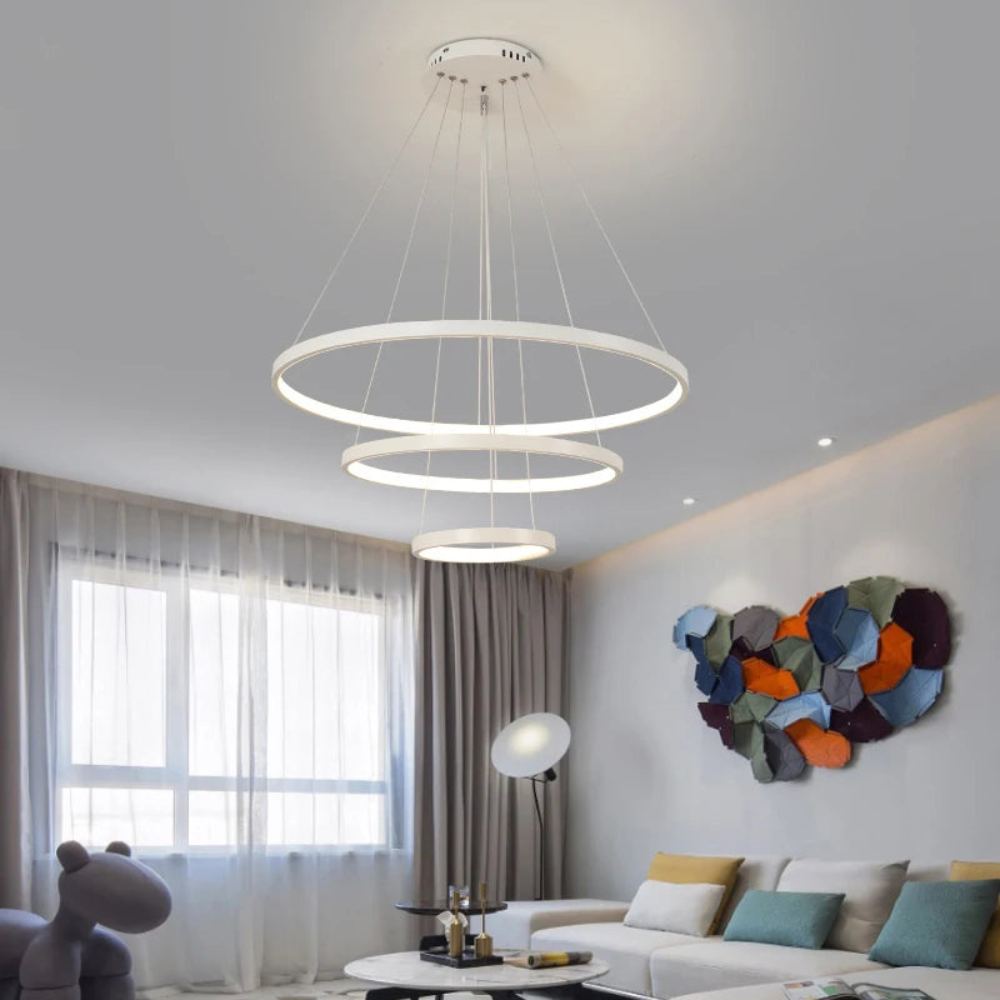 Pendant Light Fixture | Modern Ring Style Chandelier