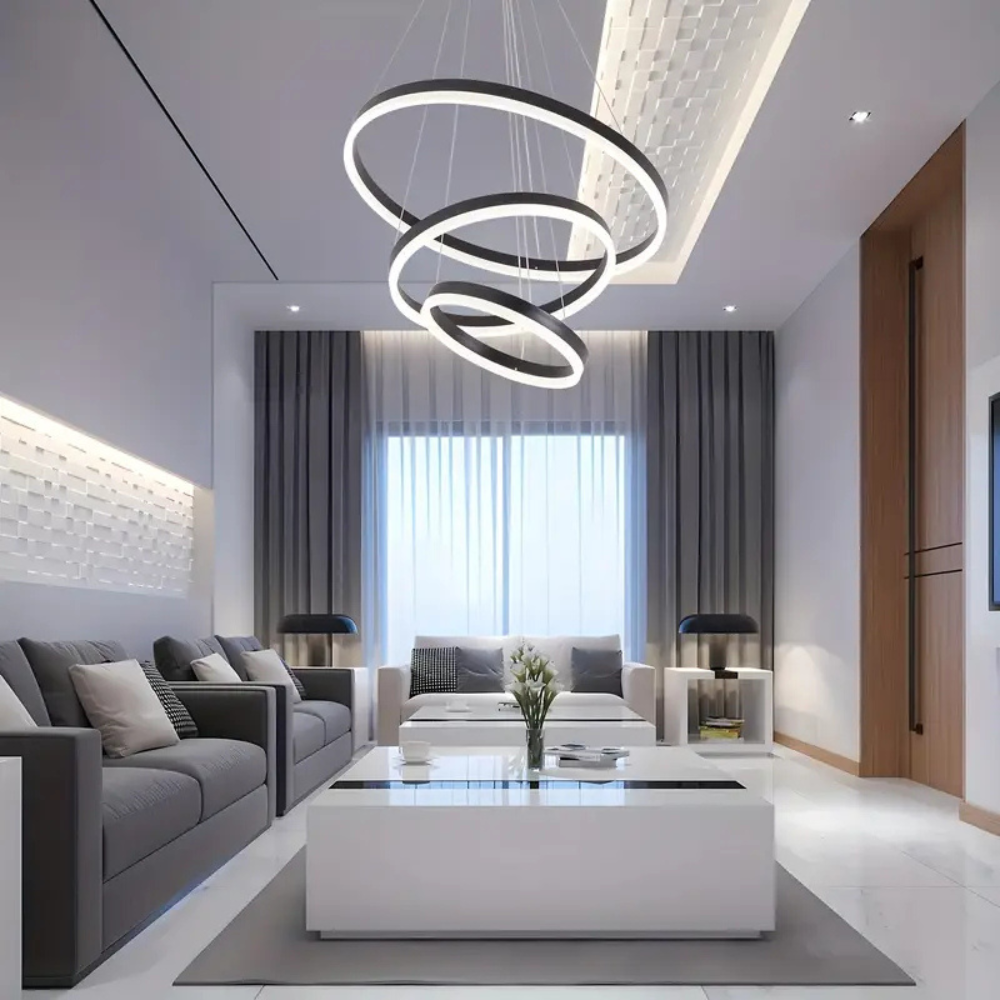 Pendant Light Fixture | Modern Ring Style Chandelier