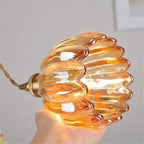 Pendant Light | Fluted Dome Ceiling Lamp