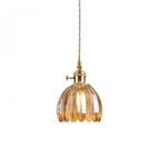 Pendant Light | Fluted Dome Ceiling Lamp