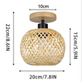 Pendant Light | Rattan Fixture for Dining Rooms and Restaurants