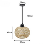 Pendant Light | Rattan Fixture for Dining Rooms and Restaurants