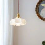 Pendant Light Scalloped | French Flower Ceiling Lamp-Pendant Lights-Ridorn
