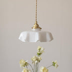 Pendant Light Scalloped | French Flower Ceiling Lamp-Pendant Lights-Ridorn