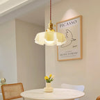 Pendant Light Scalloped | French Flower Ceiling Lamp-Pendant Lights-Ridorn