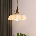 Pendant Light Scalloped | French Flower Ceiling Lamp-Pendant Lights-Ridorn