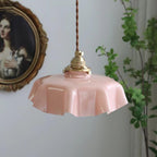 Pendant Light Scalloped | French Flower Ceiling Lamp-Pendant Lights-Ridorn