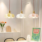 Pendant Light Scalloped | French Flower Ceiling Lamp-Pendant Lights-Ridorn