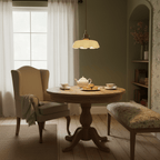 Pendant Light Scalloped | French Flower Ceiling Lamp-Pendant Lights-Ridorn