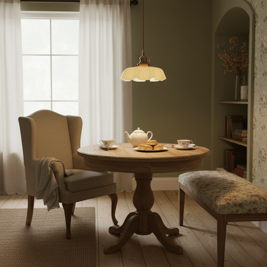 Pendant Light Scalloped | French Flower Ceiling Lamp-Pendant Lights-Ridorn