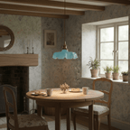 Pendant Light Scalloped | French Flower Ceiling Lamp-Pendant Lights-Ridorn