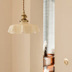 Pendant Light Scalloped | French Flower Ceiling Lamp-Pendant Lights-Ridorn
