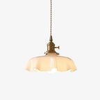 Pendant Light Scalloped | French Flower Ceiling Lamp-Pendant Lights-Ridorn