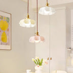 Pendant Light Scalloped | French Flower Ceiling Lamp-Pendant Lights-Ridorn