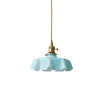 Pendant Light Scalloped | French Flower Ceiling Lamp-Pendant Lights-Ridorn