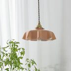 Pendant Light Scalloped | French Flower Ceiling Lamp-Pendant Lights-Ridorn