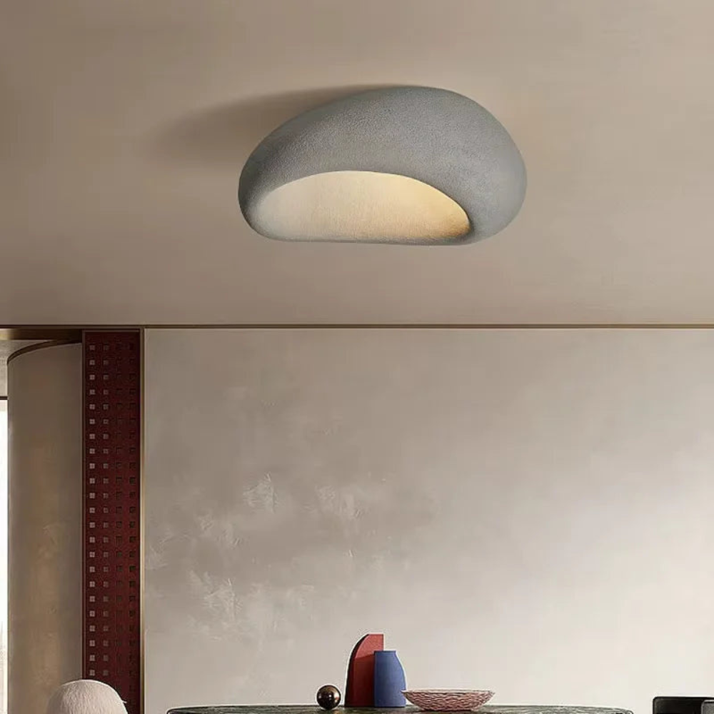 Wabi-Sabi pendant light in white and gray for modern interiors