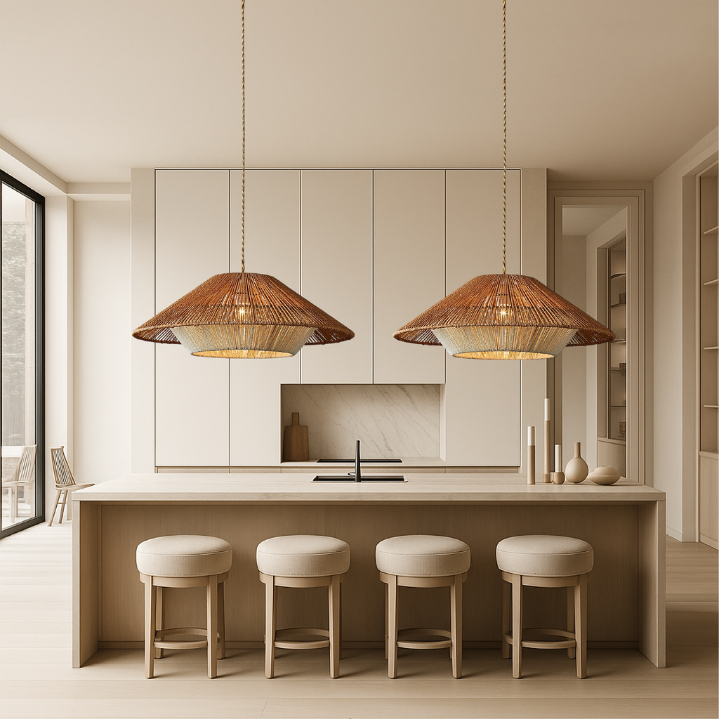 Pendant Light | Woven Dome Ceiling Lamp