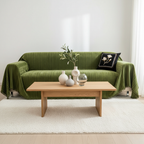 Pet-Friendly Herringbone Chenille Couch Cover with Tassels | Ridorn-Sofa Cover-Ridorn