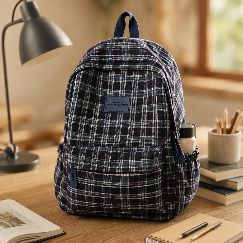 Casual School Backpack with Spacious Compartments