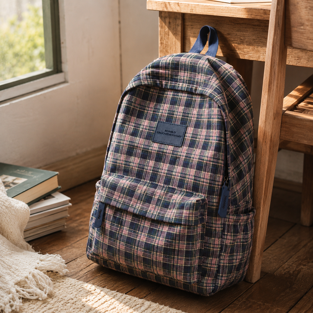 Casual School Backpack with Spacious Compartments