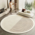 Plush Round Japanese-Inspired Washable Area Rug | Ridorn-Rugs-Ridorn