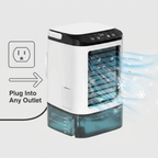 Portable Air Conditioner 3-Speed, Compact Ultrasonic Cooling Fan for Desk & Bedroom-Ridorn