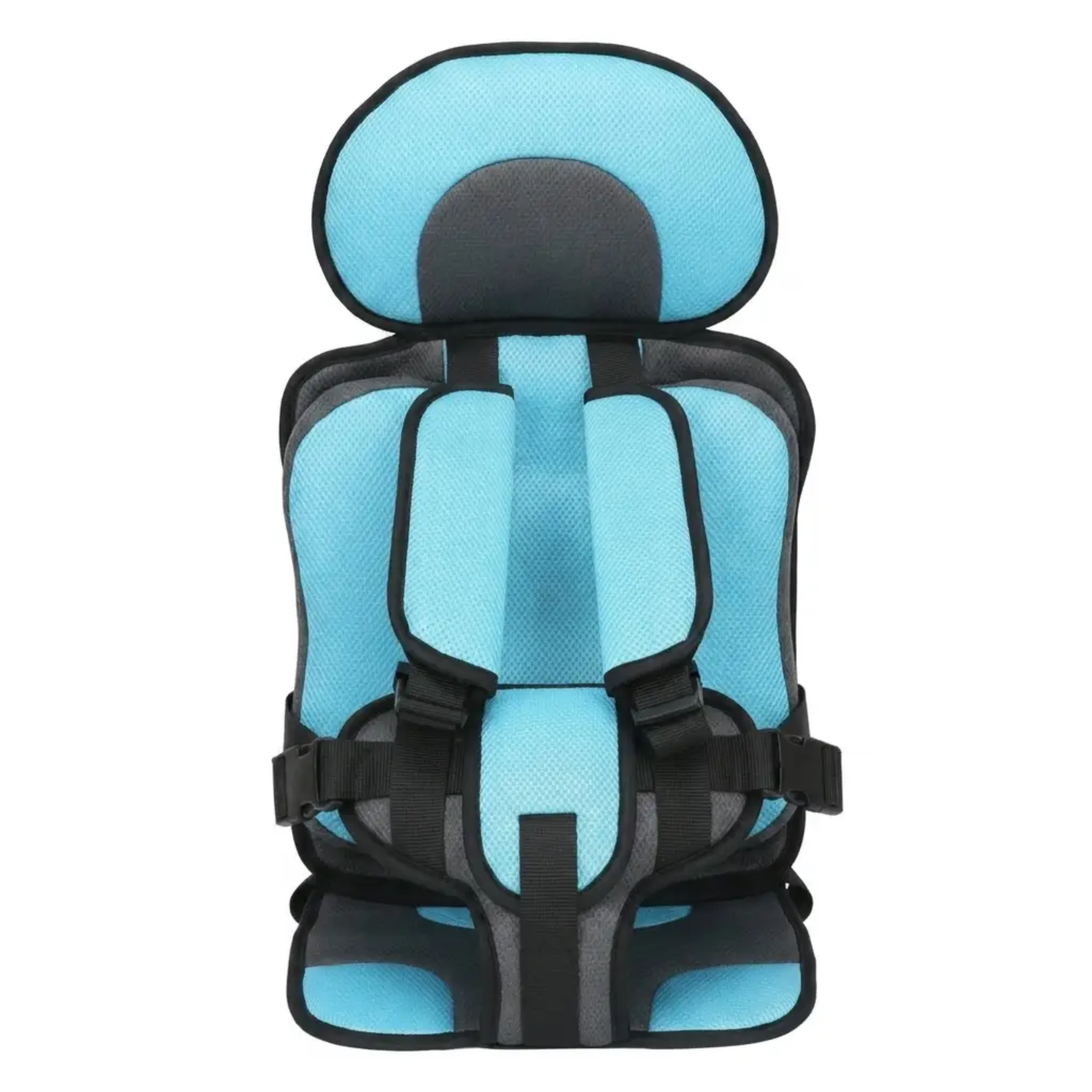 Portable Child Car Booster Seat, Foldable Lightweight Travel Booster for Toddlers-Ridorn