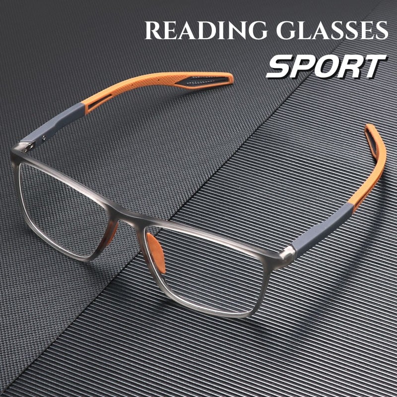 Progressive Reading Glasses, Ultra-Lightweight Anti-Blue-Light Lenses with Sport Frame-Ridorn