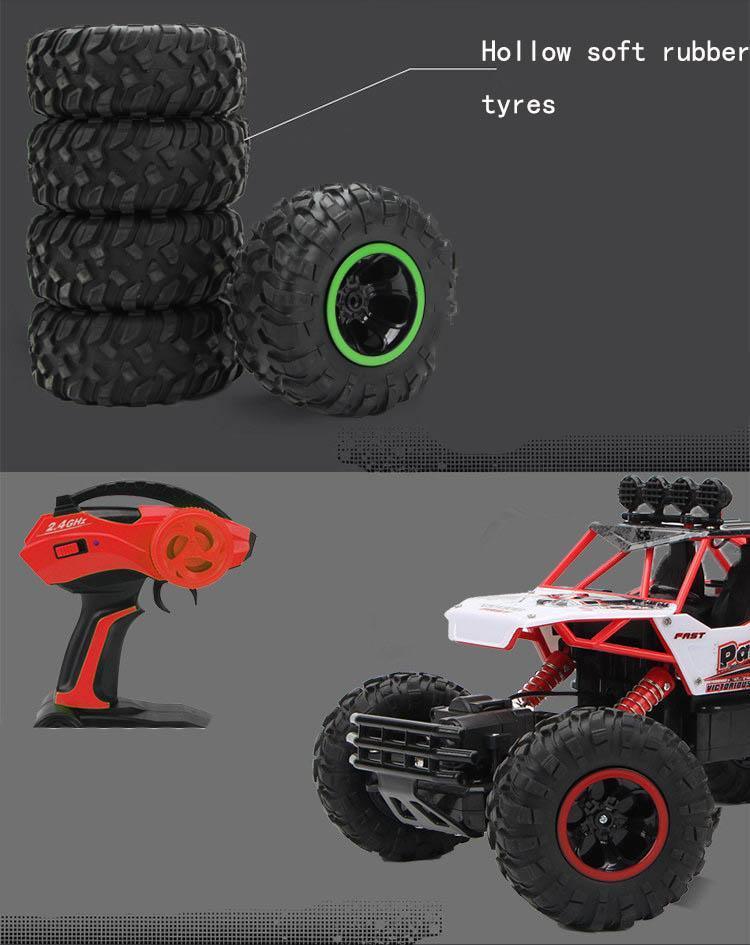 RC Rock Crawler 4x4, Off-Road Remote Control Truck with Dual Motors 4WD-Ridorn