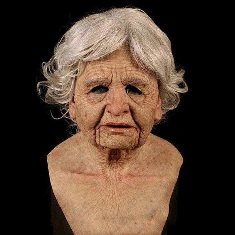 Realistic Latex Face Mask, Full-Head Costume Mask for Cosplay & Events-Ridorn